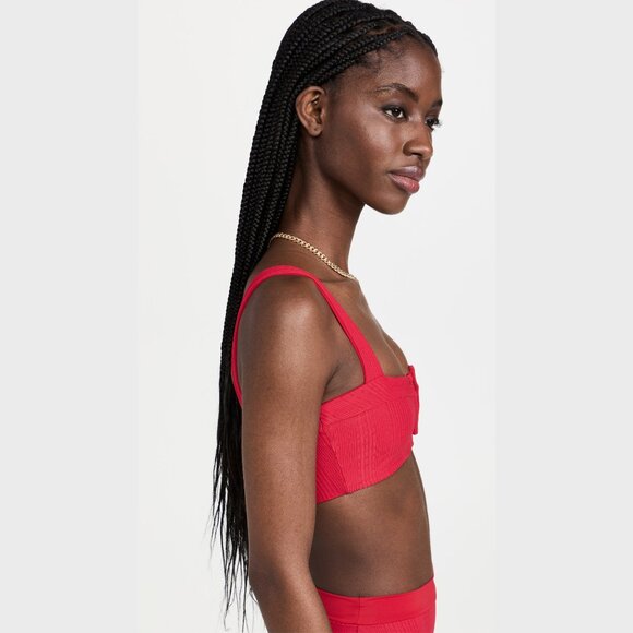 LSPACE Lee Lee Bikini Top Lipstick Red Shopbop - Picture 2 of 5